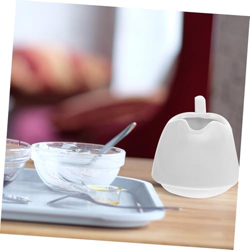 Ceramic Sugar Bowl and Cream Pitcher Set with Bamboo Tray Spoon