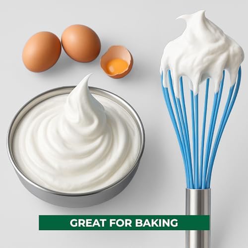 Freshware Silicone Whisk, Silicone Cooking Utensil Set, Silicone
