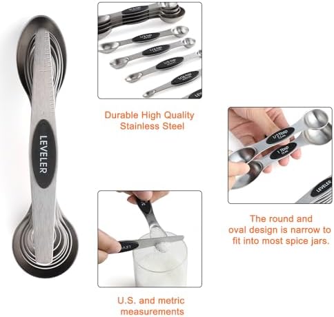 Measuring Cups and Spoons Set Stainless Steel Measuring Cup Measuring