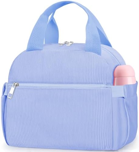 KUBYA Corduroy Insulated Lunch Bag, Large