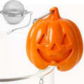 Cute Pumpkin Tea Infuser Set - Adorable Tricolor Kitty Hook, Fine Mesh