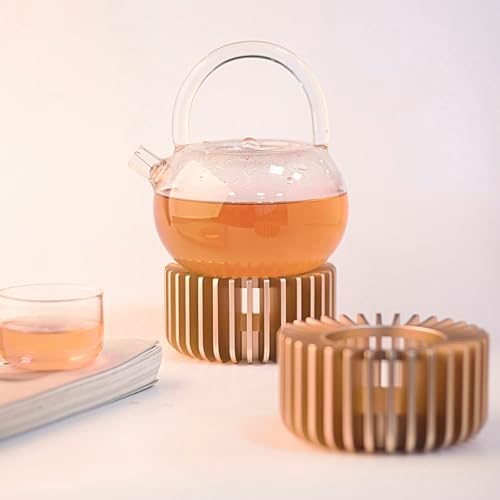 Teapot Warmer, Metal Teapot Heater - Modern Design with Tealight