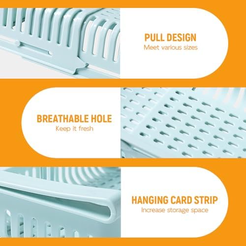 AIIONP Refrigerator Storage Basket Rack, 2025 New Adjustable Fridge
