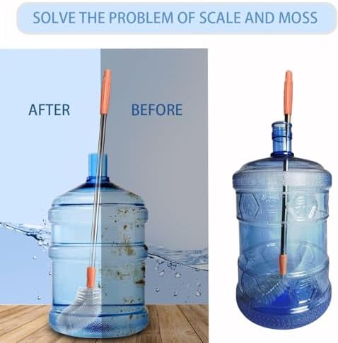 2-Pack Bucket Brush, Kettle Brush, Cleaning Extra Long Bottles, Gallon