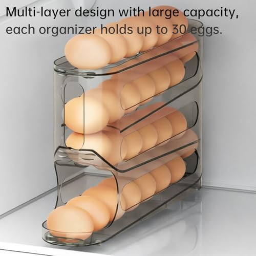 2-Pack 4-Tier Rolling Egg Dispensers