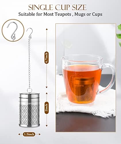 Tea Infusers for Loose Tea, 18/8 Stainless Steel Tea Strainer Set