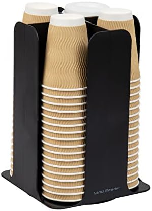 Mind Reader Cup and Lid Carousel, Black