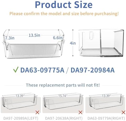 DA63-09775A DA97-20984A Refrigerator Door Bin (Right Side)