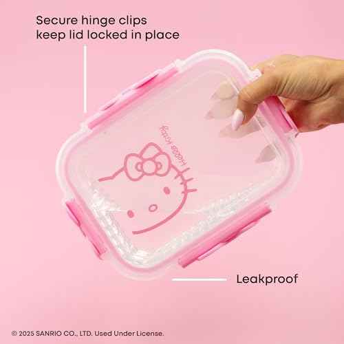 JoyJolt Sanrio Hello Kitty 2x Glass Storage Containers