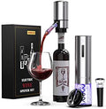 Rechargeable Electric Wine Gift Set - Aerator, Vacuum Stoppers, Foil