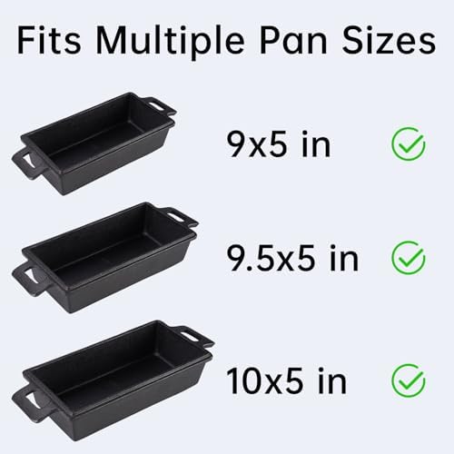 NiHome Silicone Bread Sling 4 Pack, Nonstick Reusable Loaf Pan Liner