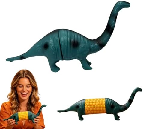 Funny Dinosaur Corn Cob Holders, 2026 Stainless Steel Prongs for Corn