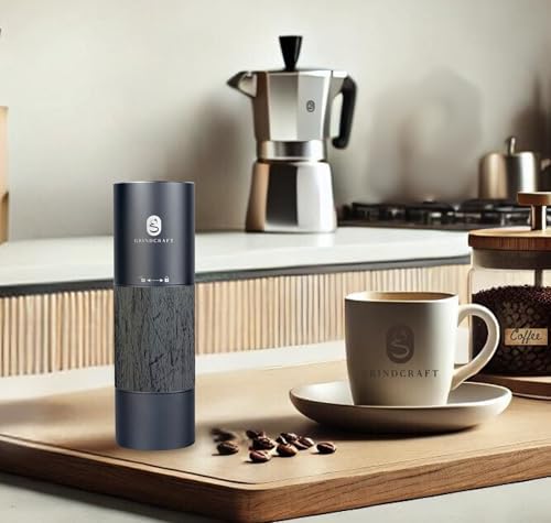 Electric Stainless Steel Burr Coffee Grinder, Gray