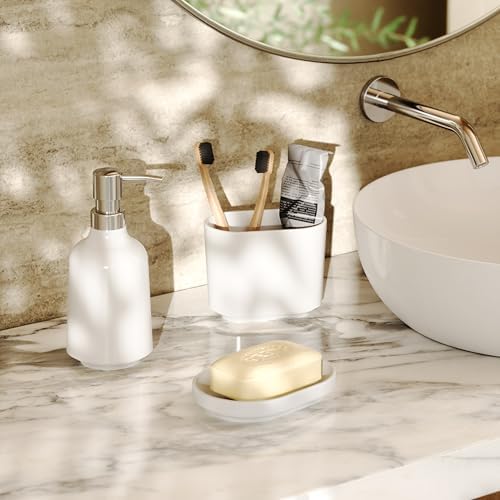 Umbra Step Refillable Soap Dispenser, 13 OZ, White