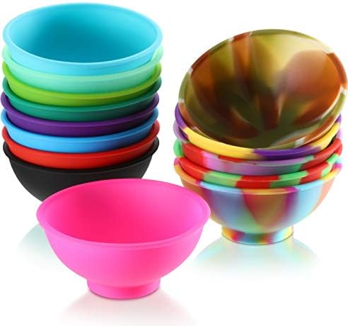 Boao 14 Pcs Mini Silicone Pinch Bowls, 1.75 oz Small Bowls for Prep