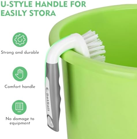SetSail Heavy-Duty Stiff Bristle Scrub Brushes, 4-Pack