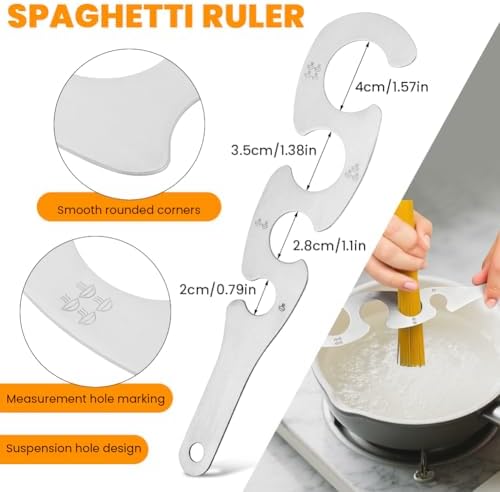 Silicone Spaghetti Spoon & Pasta Tong with Pasta Measurer