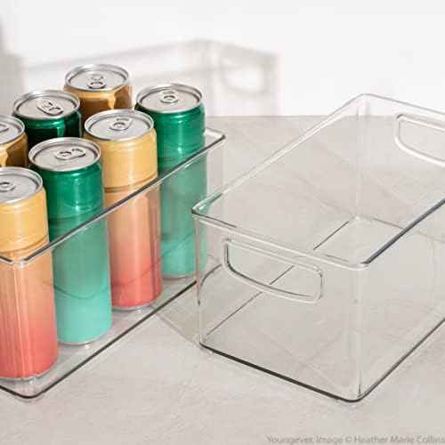 Youngever Stackable Storage Bins, 2 Pack, 10" x 6" x 5"