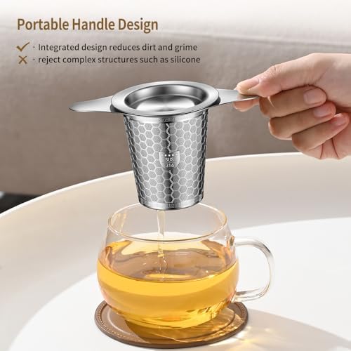 2Pack Tea Infuser Strainers, 316 Stainless Steel Loose Leaf Tea