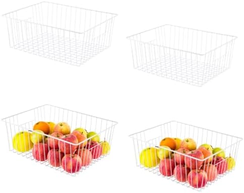 Freezer Organizer Bins, Upright Freezer Baskets for 16, 17, 21 cu.ft