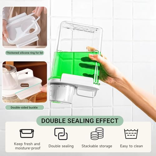 Cereal Storage Containers Sets,BPA Free with Pouring Spout Handle