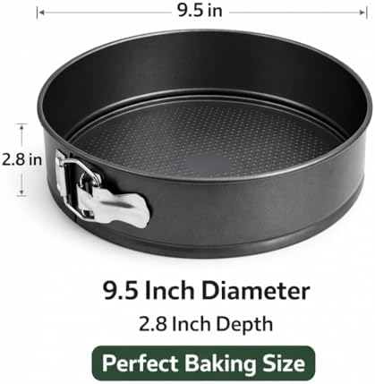 Wee's Beyond Non-Stick Springform Pan 9.5 Inch Cheesecake Pan for