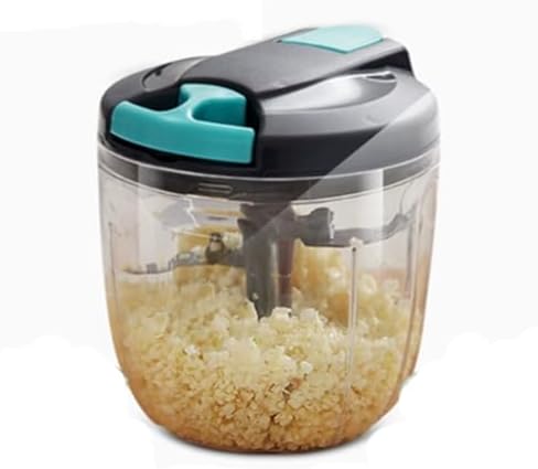 500ml Hand Pull String Garlic Mincer Onion Cutter, Manual Food