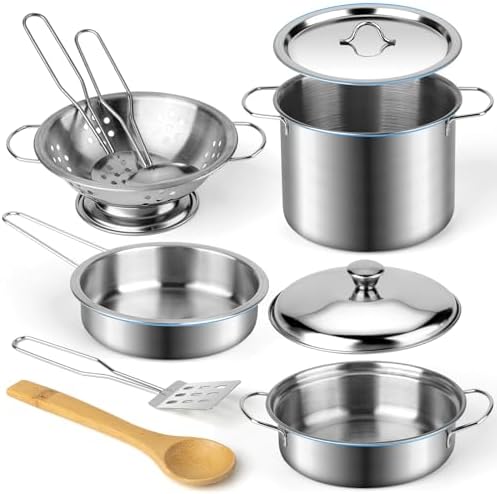 Juboury Stainless Steel Toddler Kitchen Accessories