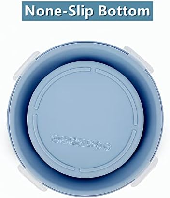 3piece Collapsible Bowl with Lids, Microwave Silicone Meal Prep Lunch