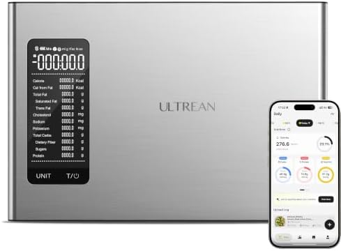 Ultrean Smart Food Kitchen Scale with Nutritional Calculator, APP for