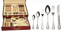 "Euro" 75-Piece Flatware Set, Silverware Cutlery Dining Service for