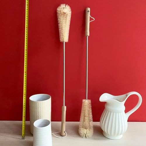 24 inch Extra Long Brush, Elbow Bristle, with Beech Wood Handle