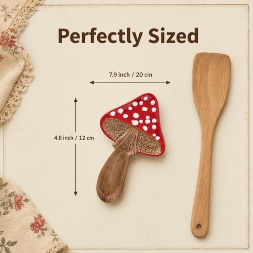 Spoon Rest Spoon Holder For Stove Top Cute Mushroom Spoon Rest For