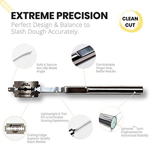 Stainless Steel Bread Lame in Gift Storage Box with Blade Protective
