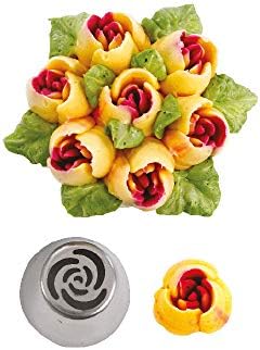27 Pieces Small Stainless Steel Russian Flower Icing Tips Kit