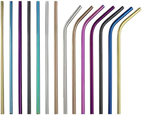 Metal Straws Stainless Steel Straws 8.5" Drinking Straws Reusable
