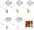 UNICRAFTALE 5pcs Round Stainless Steel Mesh Tea Infusers Round Tea
