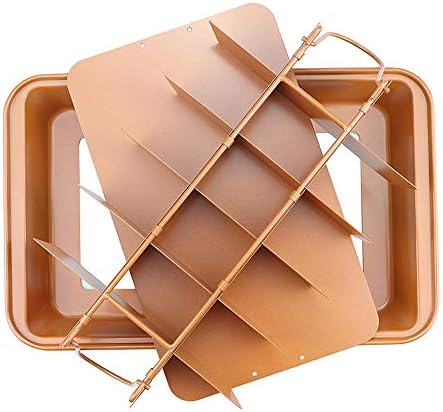 L-Lei Non-Stick Brownie Pans with Dividers, 18-Lattice Brownie Baking