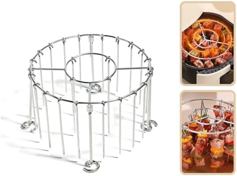 Air Fryer Grill Skewer Rack, 30 Stainless Steel Skewers