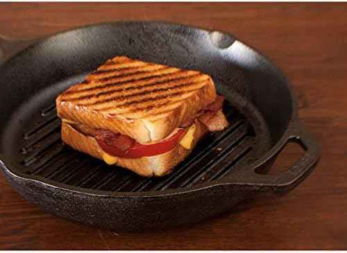 Lodge Pre-Seasoned Cast Iron Grill Pan, 10.25 Inches
