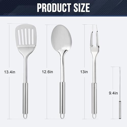 THTYBROS 34-Piece Stainless Steel Camping Utensil Set
