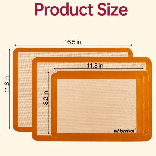 4 Pack Silicone Baking Mats