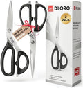 DI ORO Kitchen Shears - Heavy-Duty Stainless Steel Scissors