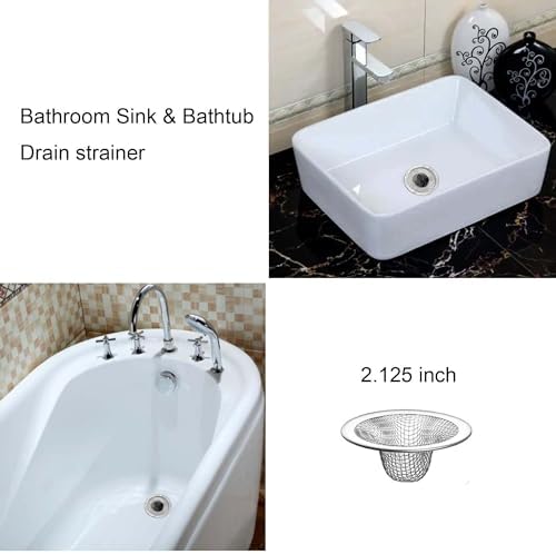 20Pcs Small Drain Mesh Basket, 2.125'' Bathroom Sink Drain Strainer