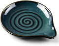 E-far Spoon Rest, Ceramic Spoon Holder for Stove Top, Heat-Resistant