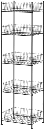 Water Bottle Storage Rack 5 Tier Drink Organizer for Pantry Metal
