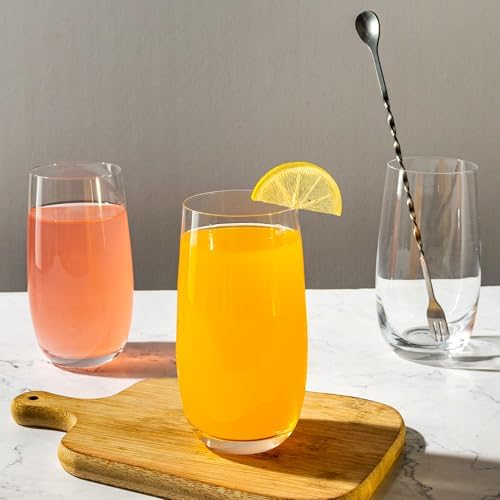 Drinking Glasses Set of 12, 17 oz Water Glasses Tall Glass Cups