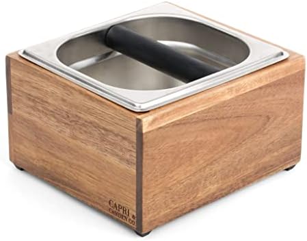 Knock Box | Large Capacity Espresso Knock Box | Non-Slip Base Knock