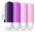 Redfly Travel Bottles for Toiletries 3oz, Silicone Travel Size