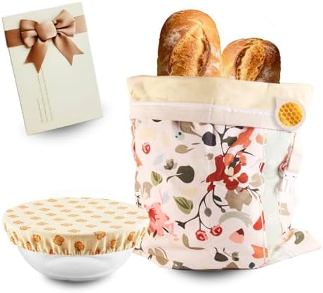 Reusable Beeswax Bread Bags and Bowl Covers